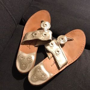 Platinum jack Rogers Hamptons sandals size 9